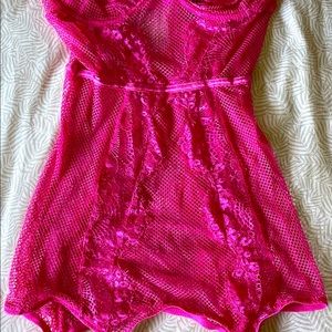 Womens one piece garter chemise